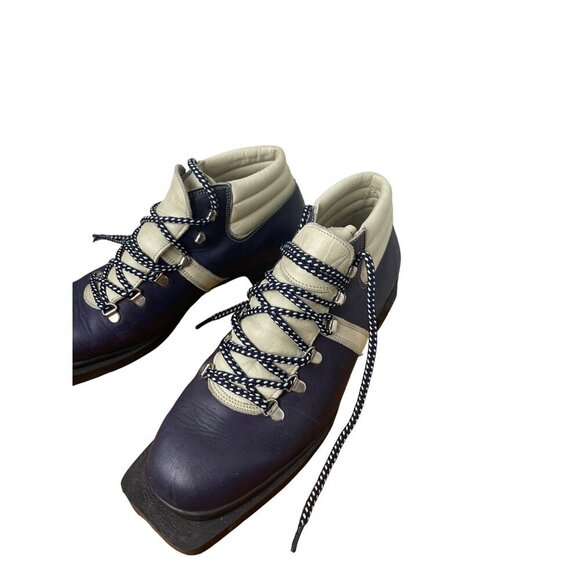 Fabiano mens Italian leather mountain /ski boots  like new  size 8.5 dark purple - Picture 2 of 16